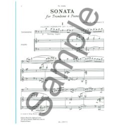Leslie Bassett: Sonata (Trombone & Piano)