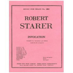 Starer Invocation Various Instruments Mfb271 Score/Parts