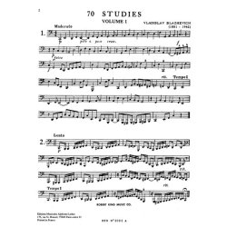 Vladislav Blazhevich: 70 Studies For BB Flat Tuba Volume One