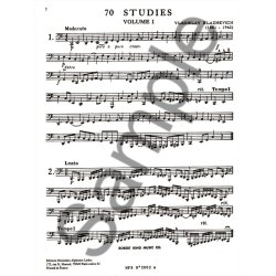 Vladislav Blazhevich: 70 Studies For BB Flat Tuba Volume One