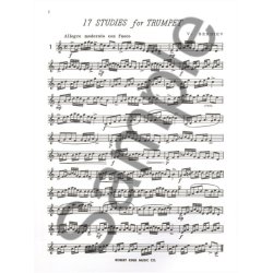 V. Berdiev: 17 Studies (Trumpet solo)