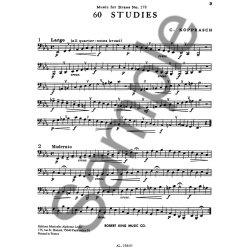 Georg Kopprasch: 60 Selected Studies (Tuba solo)