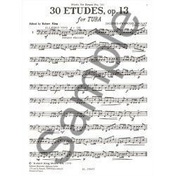 Jacques Fran&ccedil;ois Gallay: 30 Etudes Op.13 (Trombone-Bass solo)