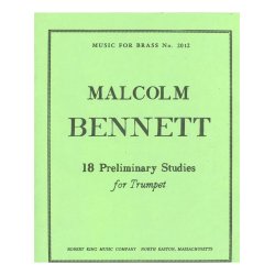 Malcolm Bennett: 18 Preliminary Studies (Trumpet solo)