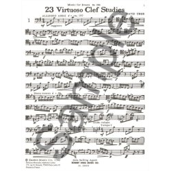 David Uber: Twenty Three Virtuoso Clef Studies (Trombone)