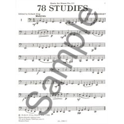 Boris Grigoriev: 78 Studies (Trombone-Bass solo)