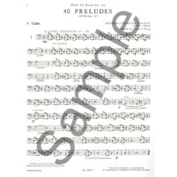 Jacques Fran&ccedil;ois Gallay: 40 Pr&eacute;ludes Op.27 (Tuba solo)