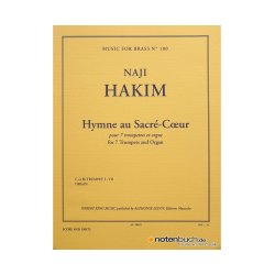 Naji Hakim: Hymne au Sacr&eacute;-Coeur (Ensemble-Brass 8 or more)