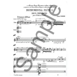 Alain Weber: Instrumental Flute 3: 2 Pr&eacute;sences (Flute & Piano)
