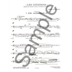 Henri Dutilleux: Les Citations, Diptyque (Quartet-Mixed)