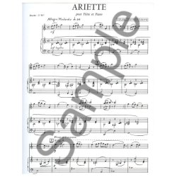 Lancen Ariette Lm001 Flute &amp; Piano Book