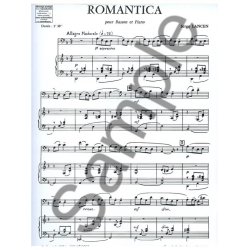 Lancen Romantica Lm006 Bassoon & Piano Book