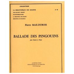 Dubois Pierre M Ballade Des Pingouins Lm010 Bassoon & Piano Book