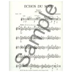 Dagosto Echos Du Soir Romance Lm011 Guitar Book
