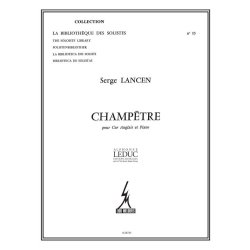 Lancen Champetre Lm013 Cor Anglais & Piano Book