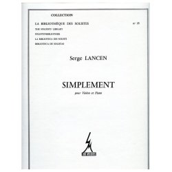 Lancen Simplement Lm015 Violin & Piano Book
