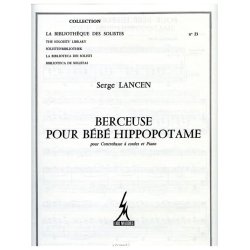 Lancen Berceuse Pour Bebe Hippopotame Lm023 Double Bass & Piano Book