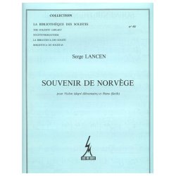 Lancen Souvenir De Norvege Lm060 Violin & Piano Book