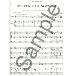 Lancen Souvenir De Norvege Lm060 Violin & Piano Book