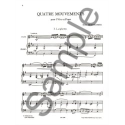 Marc Berthomieu: Four Mouvements  (Flute, Cello And Piano)