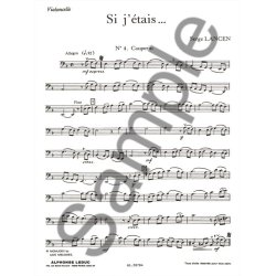 Serge Lancen: If I were... for Cello, Viola or Bassoon and Piano