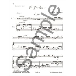 Lancen Si J'etais 7 Bach 8 Brahms 5 Moussorsky Double Bass &amp; Piano Bk