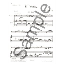 Lancen Si J'etais 7 Bach 8 Brahms 5 Moussorsky Double Bass &amp; Piano Bk