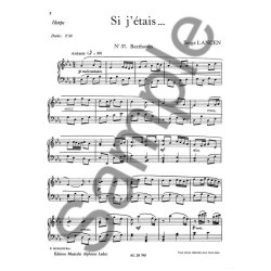 Lancen Si J'etais 37 Beethoven 38 Grieg 39 Tchaikowski Lm075 Harp Book