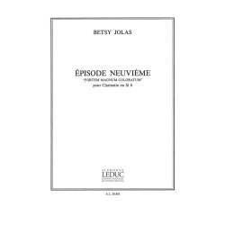 Jolas Episode Neuvieme Fortem Magnum Coloratum Clarinet Book