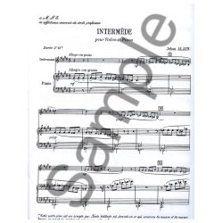 Jehan Ariste Alain: Interm&egrave;de (Violin & Piano)