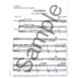 Alain Jehan Intermede Cello &amp; Piano Book