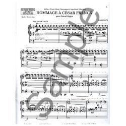 Roth Hommage A Cesar Franck Grand Orgue Organ Book
