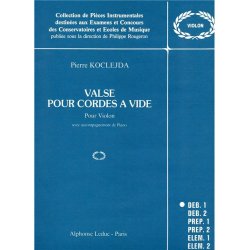 Koclejda Valses Pour Cordes A Vide Collection Violin & Piano Book