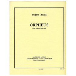 Bozza Eugene Orpheus Cello Solo Book