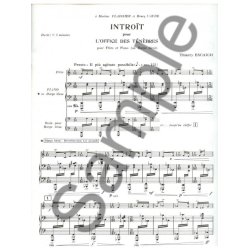 Thierry Escaich: Intro&iuml;t pour l'Office des T&eacute;n&egrave;bres (Flute & Piano)