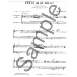 Marin Suite In B Minor 4eme Livre Flute Oboe &amp; Basso Continuo Book