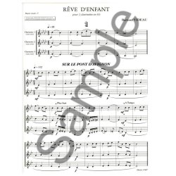 Bernard Videau: R&ecirc;ve d'Enfant (Clarinets 3)
