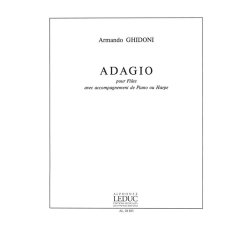 Ghidoni Armando Adagio Flute &amp; Piano Or Harp Book