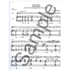 Ghidoni Armando Adagio Flute &amp; Piano Or Harp Book