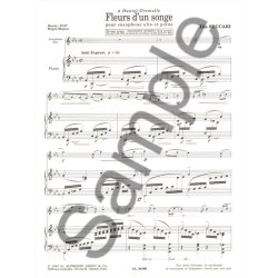Succari Fleurs D'un Songe Alto Saxophone & Piano Book