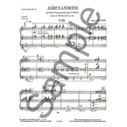 Alain Louvier: Agrexandrins Vol.2: No.8 - No.14 (Piano solo)