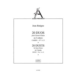 Jean Batigne: 20 Duos Vol.1: No.1 - No.13 (Percussions 2)