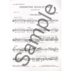 Jindrich Feld: Introduction, Toccata et Fugue (Flute solo)