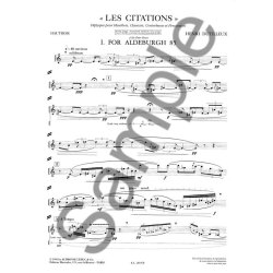 Henri Dutilleux: Les Citations, Diptyque (Quartet-Mixed)