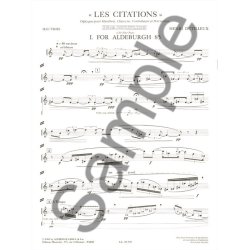 Henri Dutilleux: Les Citations, Diptyque (Quartet-Mixed)