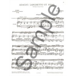 Georg Friedrich Handel: Pi&egrave;ces c&eacute;l&egrave;bres Vol.1 (Saxophone-Alto & Piano)