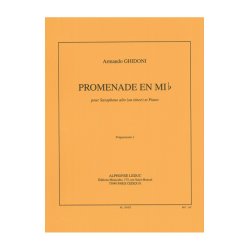 Armando Ghidoni: Promenade in E flat major (Saxophone-Alto & Piano)