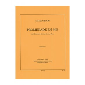 Armando Ghidoni: Promenade in E flat major (Saxophone-Alto & Piano)