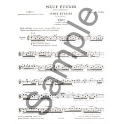 Christian Lauba: 9 Etudes Vol.2: Soprano & Tenor Saxophone (Saxophone solo)