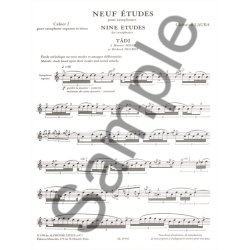 Christian Lauba: 9 Etudes Vol.2: Soprano & Tenor Saxophone (Saxophone solo)